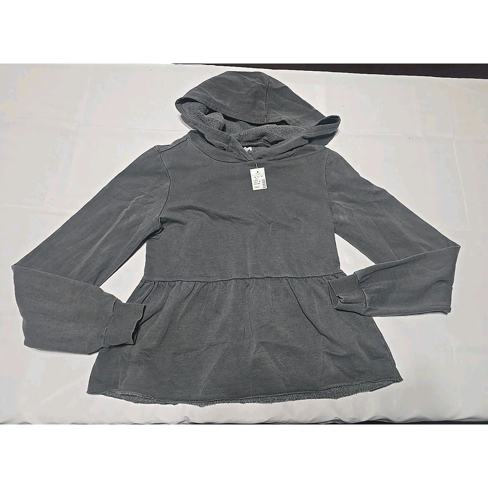 Nwt New Maurices Women Hooded Long Sleeve Sweatshirt Gray Size Smal